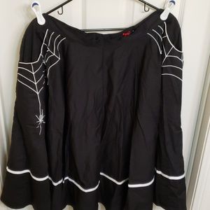 Hell Bunny Spiderweb Skirt